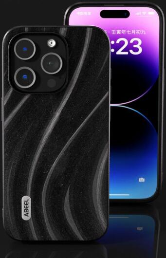 ABEEL Milky Way Apple iPhone 15 Pro Hoesje Back Cover Zwart afbeelding 4