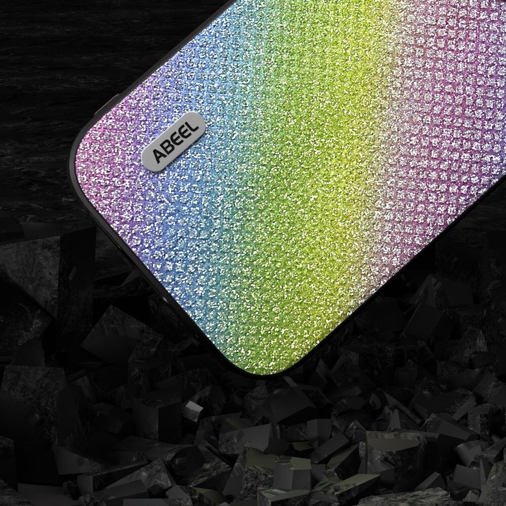 ABEEL Crystal Apple iPhone 15 Pro Hoesje Back Cover Multi-color afbeelding 3