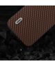 ABEEL Carbon Fiber Apple iPhone 15 Pro Hoesje Back Cover Bruin
