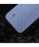 ABEEL Carbon Fiber Appel iPhone 15 Pro Hoesje Back Cover Lichtblauw