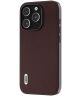 ABEEL Nappa Apple iPhone 15 Pro Hoesje Leer Back Cover Coffee