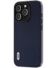 ABEEL Nappa Apple iPhone 15 Pro Max Hoesje Leer Back Cover Blauw