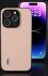 ABEEL Litchi Apple iPhone 15 Pro Max Hoesje Leer Back Cover Roze afbeelding 4