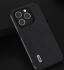 ABEEL Litchi Apple iPhone 15 Pro Max Hoesje Leer Back Cover Grijs afbeelding 2