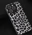 ABEEL Luipaard Apple iPhone 15 Pro Max Hoesje Back Cover Zilver afbeelding 2
