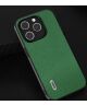 ABEEL Litchi Apple iPhone 15 Pro Max Hoesje Leer Back Cover Groen