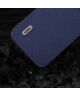 ABEEL Litchi Apple iPhone 15 Pro Max Hoesje Leer Back Cover Navy