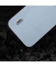 ABEEL Litchi Apple iPhone 15 Pro Max Hoesje Leer Back Cover Lichtblauw