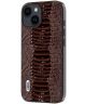 ABEEL Crocodile Apple iPhone 15 Hoesje Leer Back Cover Coffee