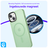 Apple iPhone 15 Hoesje met MagSafe Back Cover Matte Groen afbeelding 2