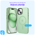 Apple iPhone 15 Hoesje met MagSafe Back Cover Matte Groen afbeelding 5