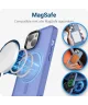 Apple iPhone 15 Hoesje met MagSafe Back Cover Matte Blauw