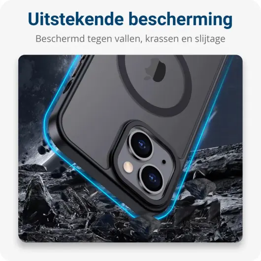 Apple iPhone 15 Plus Hoesje met MagSafe Back Cover Matte Lila afbeelding 5