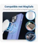 Apple iPhone 15 Plus Hoesje met MagSafe Back Cover Matte Blauw