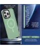 Apple iPhone 15 Pro Hoesje met MagSafe Back Cover Matte Groen