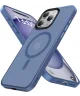Apple iPhone 15 Pro Hoesje met MagSafe Back Cover Matte Blauw
