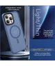 Apple iPhone 15 Pro Hoesje met MagSafe Back Cover Matte Blauw