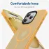 iPhone 15 Pro Max Hoesje met MagSafe Back Cover Matte Oranje afbeelding 4