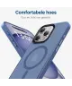 iPhone 15 Pro Max Hoesje met MagSafe Back Cover Matte Blauw