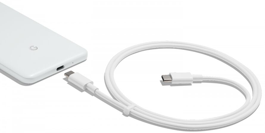Originele Google USB-C naar USB-C Kabel 1 Meter 3A Wit afbeelding 2
