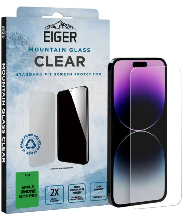 Eiger Mountain Glass Apple iPhone 15 / 15 Pro Screen Protector Screen Protectors