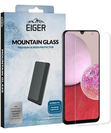 Eiger Samsung Galaxy A14 Screen Protector Tempered Glass Case Friendly Screen Protectors