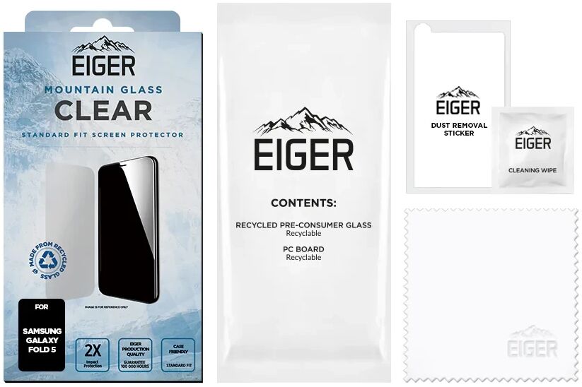 Eiger Mountain Glass Samsung Galaxy Z Fold 5 Screen Protector afbeelding 4