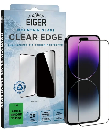 Eiger Mountain Glass Edge Apple iPhone 15 Pro Screen Protector Screen Protectors