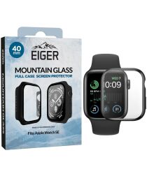 Eiger Mountain Glass Full Case Apple Watch SE 40MM Hoesje Zwart