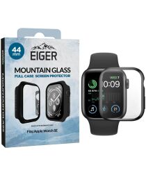 Eiger Mountain Glass Full Case Apple Watch SE 44MM Hoesje Zwart