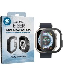 Eiger Mountain Glass Apple Watch Ultra / Ultra 2 Hoesje Zwart