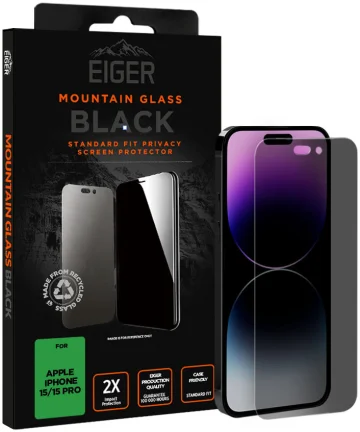 Eiger Mountain Privacy Apple iPhone 15 / 15 Pro Screen Protector Screen Protectors