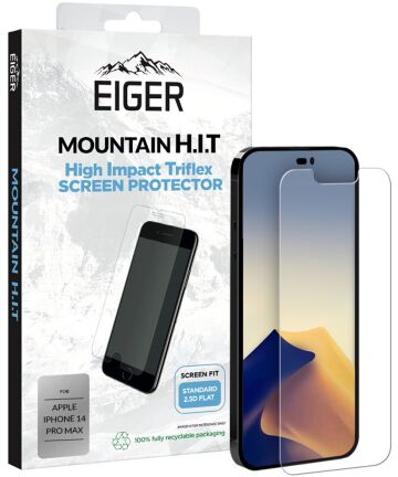 Eiger Mountain H.I.T. Apple iPhone 14 Pro Max Scherm Folie (1-Pack) Screen Protectors