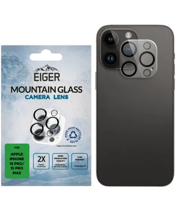 Eiger Mountain Glass Apple iPhone 15 Pro / 15 Pro Max Camera Protector Screen Protectors