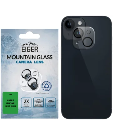 Eiger Mountain Glass Apple iPhone 15 / 15 Plus Camera Lens Protector Screen Protectors