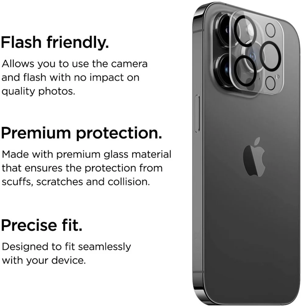 Eiger Apple iPhone 14 Pro / 14 Pro Max Camera Protector Tempered Glass afbeelding 2