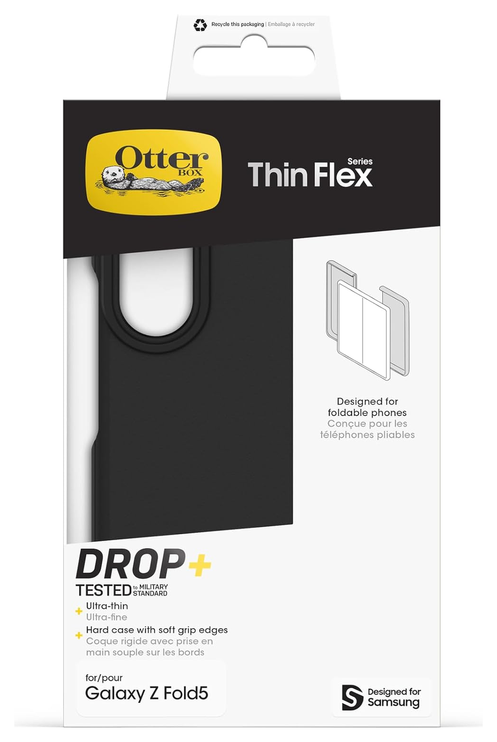 OtterBox Thin Flex Samsung Galaxy Z Fold 5 Hoesje Zwart afbeelding 10