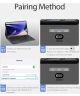 Dux Ducis Samsung Tab S9+ / S9 FE+ Hoes Bluetooth Toetsenbord Zwart