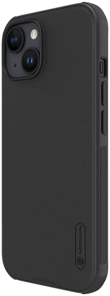 Nillkin Super Frosted Shield Apple iPhone 15 Hoesje Back Cover Zwart afbeelding 1
