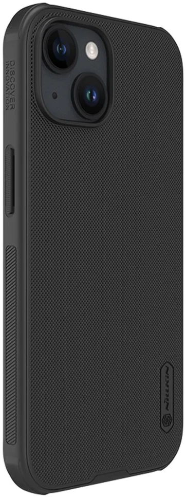 Nillkin Super Frosted Shield Apple iPhone 15 Hoesje Back Cover Zwart afbeelding 7