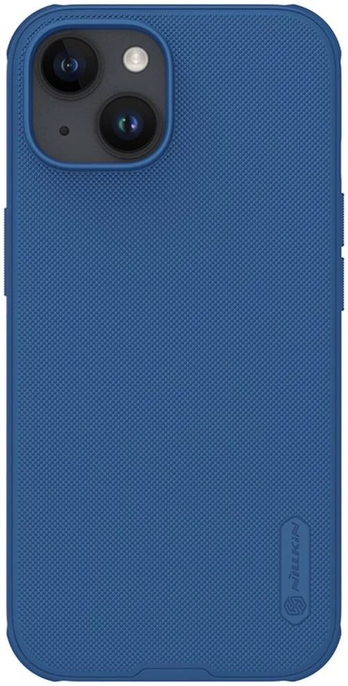 Nillkin Super Frosted Shield Apple iPhone 15 Hoesje Back Cover Blauw afbeelding 2