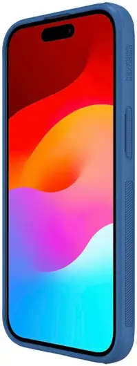 Nillkin Super Frosted Shield Apple iPhone 15 Hoesje Back Cover Blauw afbeelding 6