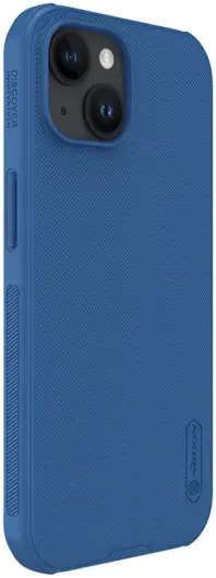 Nillkin Super Frosted Shield Apple iPhone 15 Hoesje Back Cover Blauw afbeelding 7