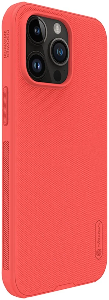 Nillkin Super Frosted Shield Apple iPhone 15 Pro Hoesje Rood afbeelding 2
