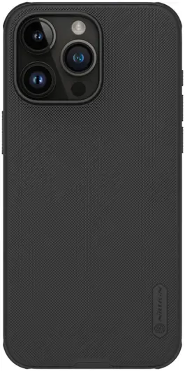 Nillkin Super Frosted Shield Apple iPhone 15 Pro Max Hoesje Zwart afbeelding 1