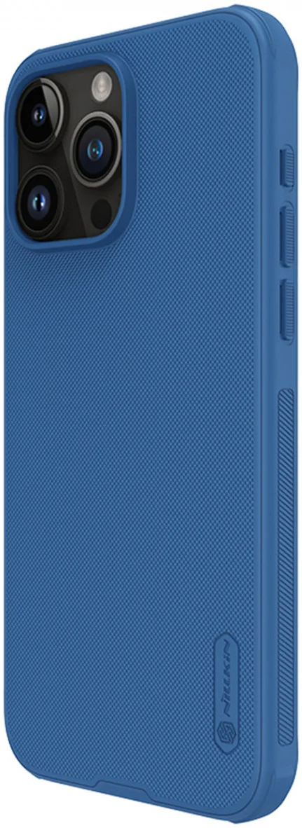 Nillkin Super Frosted Shield Apple iPhone 15 Pro Max Hoesje Blauw afbeelding 3