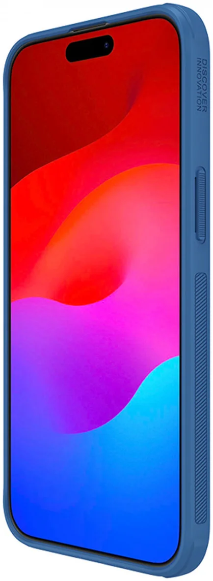 Nillkin Super Frosted Shield Apple iPhone 15 Pro Max Hoesje Blauw afbeelding 4