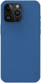 Nillkin Super Frosted Shield Apple iPhone 15 Pro Max Hoesje Blauw