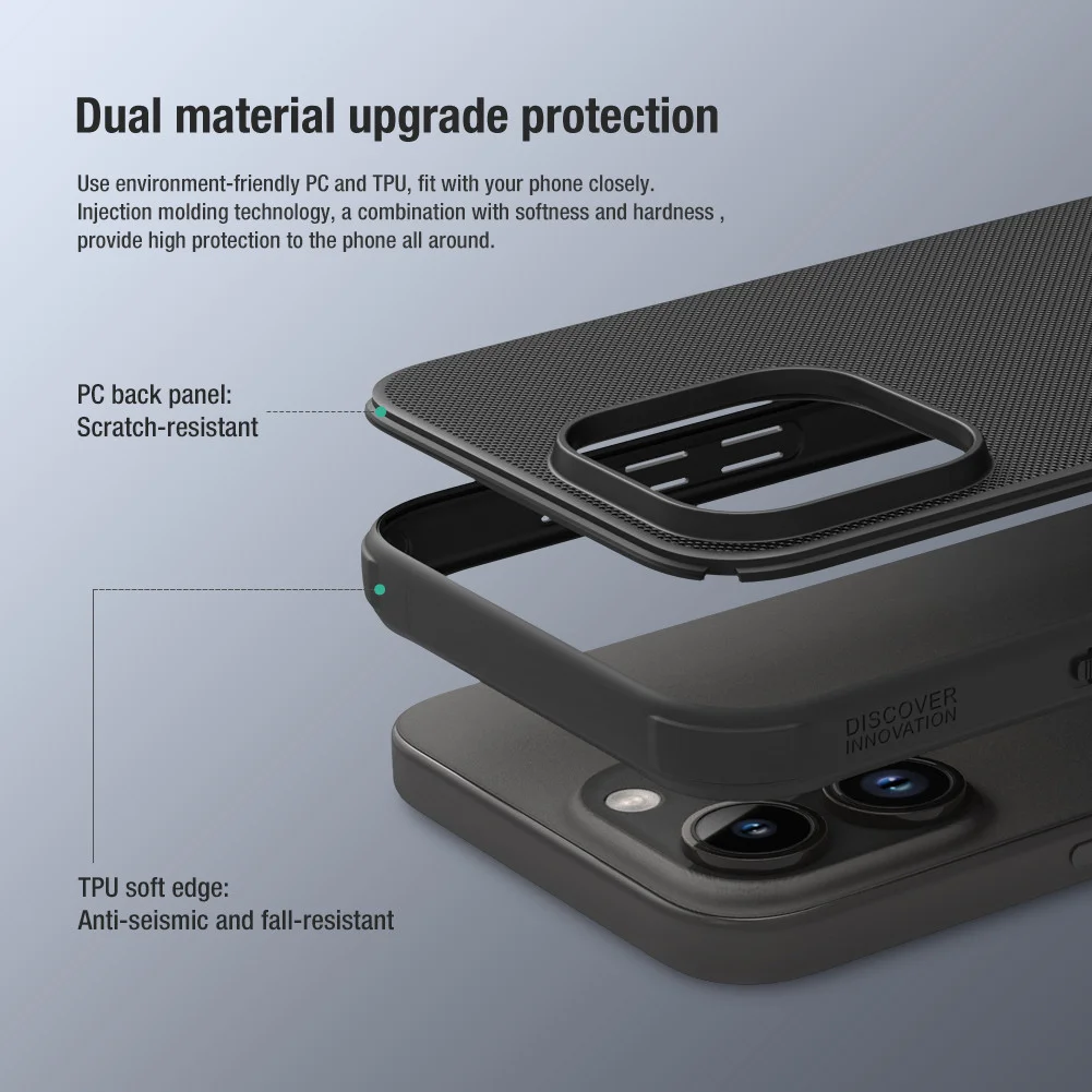 Nillkin Super Frosted Shield Apple iPhone 15 Pro Max Hoesje Groen afbeelding 5