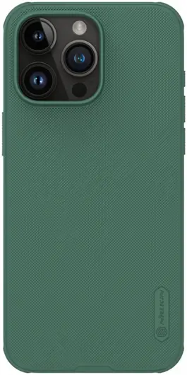 Nillkin Super Frosted Shield Apple iPhone 15 Pro Max Hoesje Groen afbeelding 1